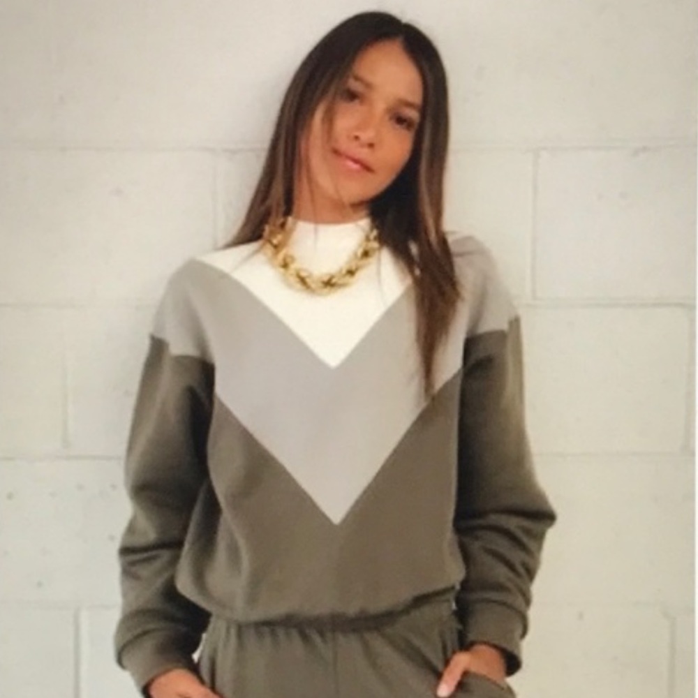 Wesley (Wsly) Malibu crew mock neck sweatshirt